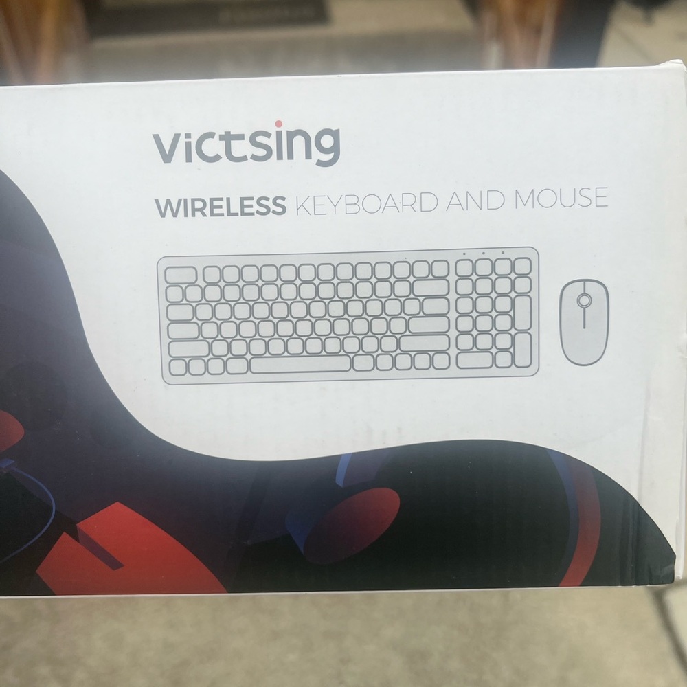 Wireless key board and mouse.  New